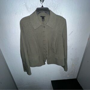 Olive Button-Up Jacket